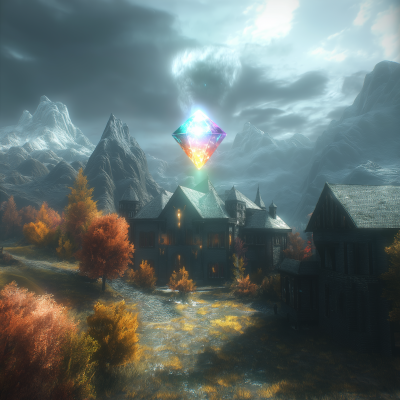 Fantasy Mansion Scene