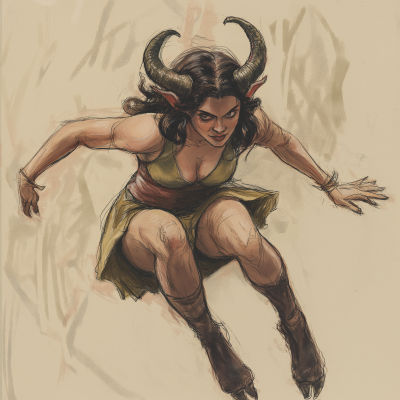 Female Satyr Sketch