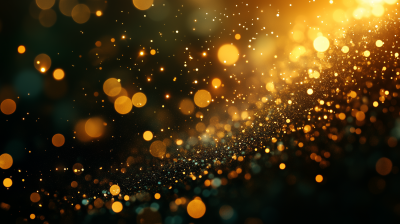 Green Gold Bokeh Lights