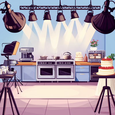 Kitchen Cooking Show Set