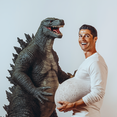 Ronaldo and Godzilla’s Celebration