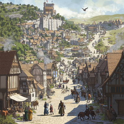 Medieval City Morning