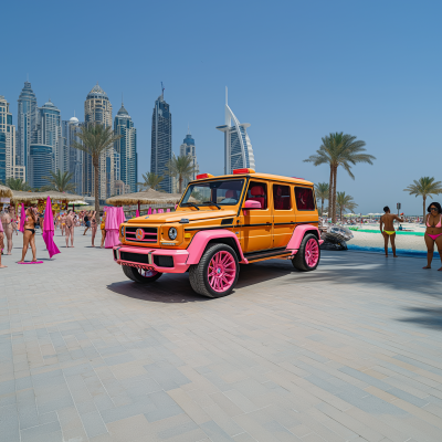 Vibrant G Wagon in Dubai