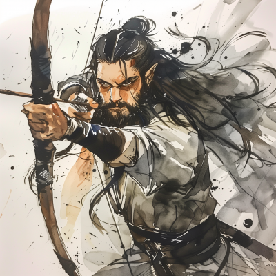 Dungeons and Dragons Half-Elf Character