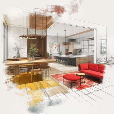 Interactive Interior Design Renderings