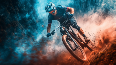 Thrilling Mountain Biker