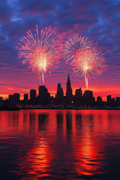 Tokyo Harbor Fireworks