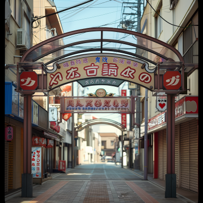 Arcade Signboard in Japan