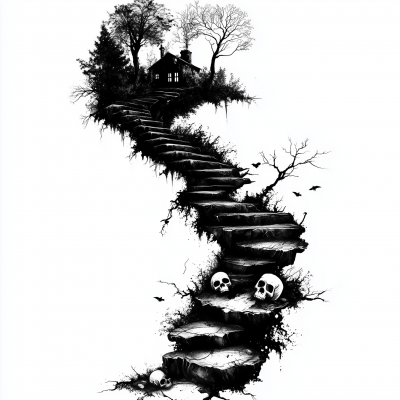 Winding Stairs Illustration