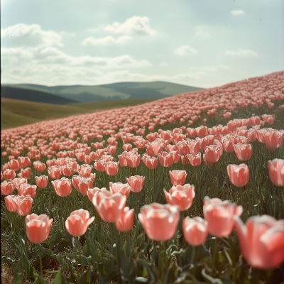 Endless Tulip Field