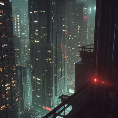 Cyberpunk Mega City View