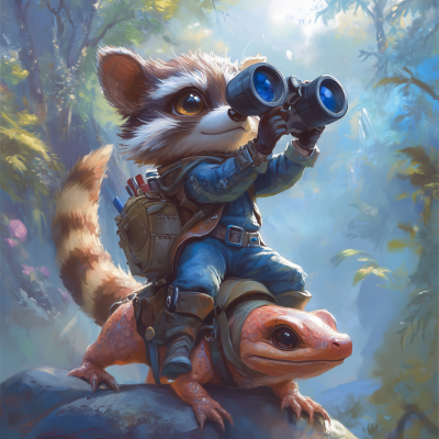 Raccoon Kid Adventurer