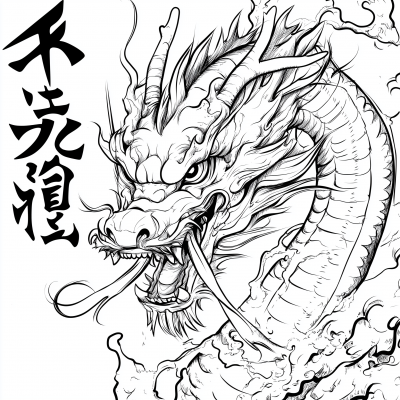 Traditional Japanese Dragon