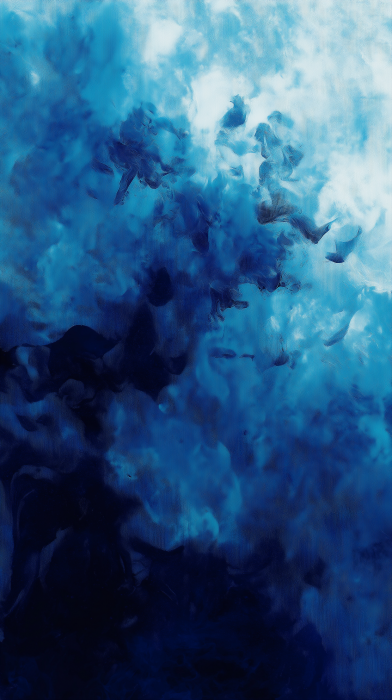Blue Calligraphy