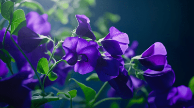 Cinematic Close-up of Butterfly Pea Vines