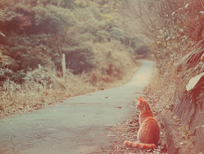 Nostalgic Japanese Cat