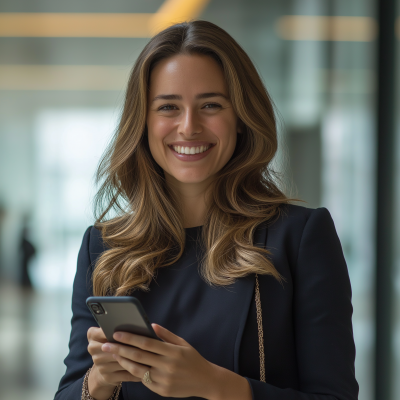 Smiling Female Investor