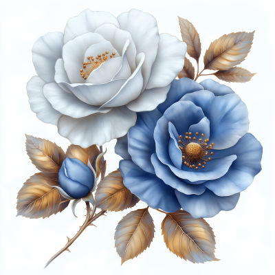 Elegant Watercolor Roses