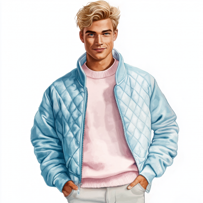 Handsome Young Man Illustration