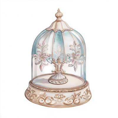 Elegant Glass Bell Jar