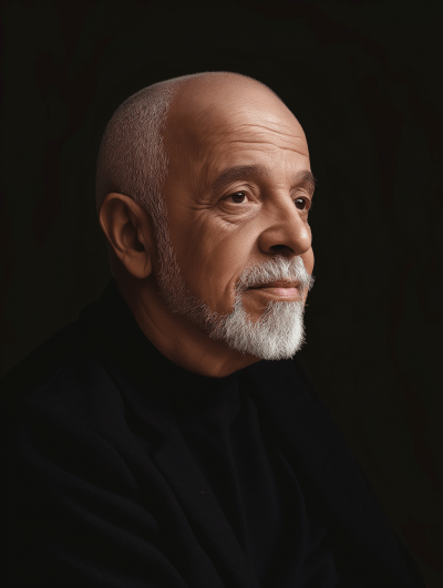 Half Profile of Paulo Coelho