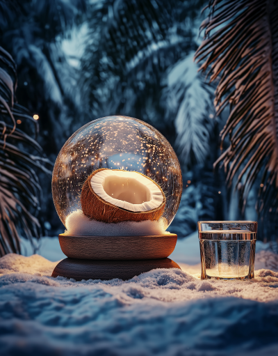 Coconut Snow Globe