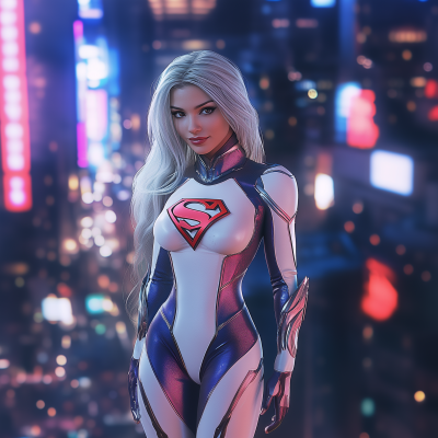 Dreamy Supergirl Portrait