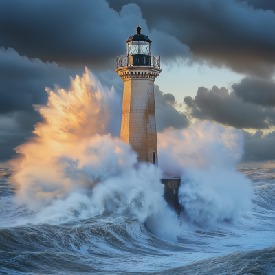 Lighthouse by the Sea