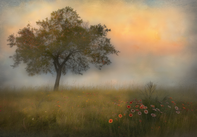 Misty Dawn Field