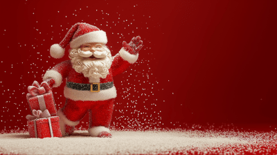 Cute Santa Claus Sugar Decoration