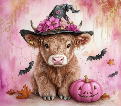 Witchy Highland Cow