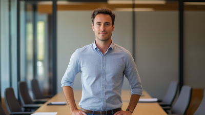 Man in Meeting Room