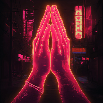 Realistic Praying Hands Emoji