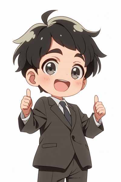 Happy Anime Boy