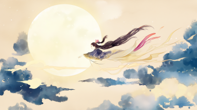 Chang’e Flying to the Moon