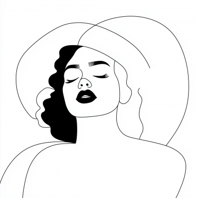 Minimalistic Plus Size Woman