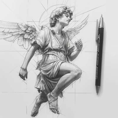 Surreal Angel Depiction