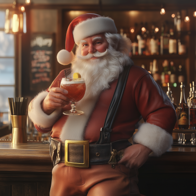 Santa Claus at the Bar