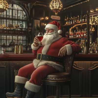 Santa Claus at the Bar