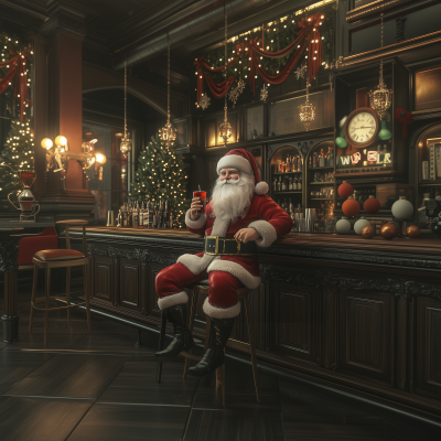 Santa Claus at the Bar