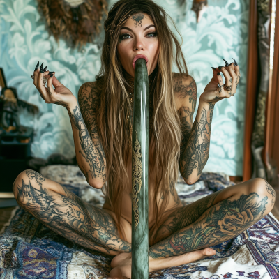 Evil Vixen Meditating