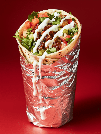 Burrito with Drizzle Sauce