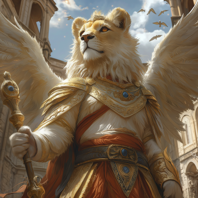 Fantastical Lion Archangel