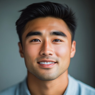 Smiling Southeast Asian Man