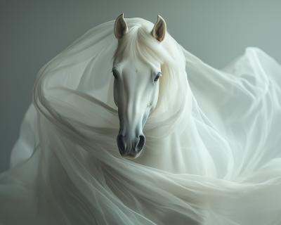 Dreamy White Horse