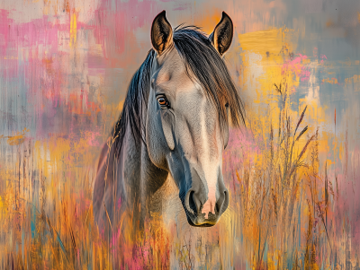 Wild Horse in Autumn