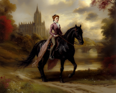 Equestrian Beauty at Dusk