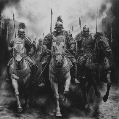 Roman Knights in Battle