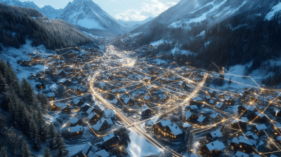 Austrian Village from Above