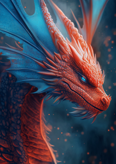 Red Dragon in Castle Dungeon